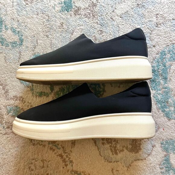 J/Slides Women’s Black White Slip-On Shoes size 9.5 - Picture 3 of 8
